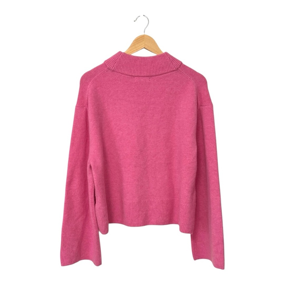 J. CREW | $118 Chunky Crewneck Sweater in Supersoft Yarn in Pink, Size Large - Picture 5 of 8